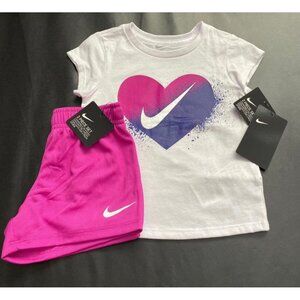 NWT Nike Glitter Athletic Set Girls Size 3T